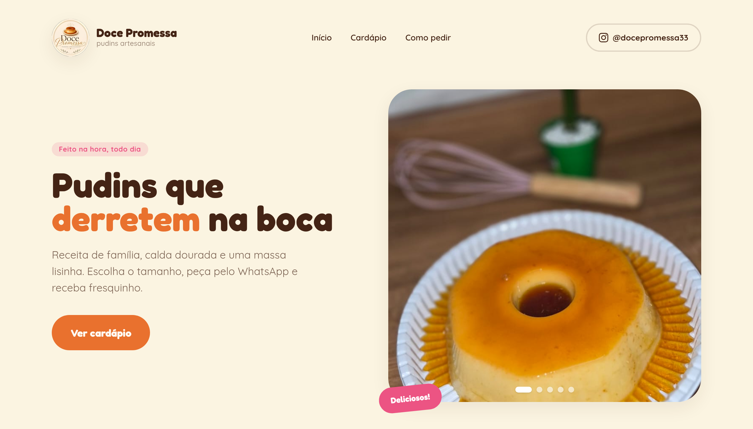 Site da Doce Promessa